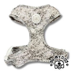 Floral Coral Adjustable Dog Harness