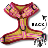 Stripes - Pink Adjustable Dog Harness