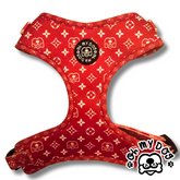 Chewy Vuiton - Red Adjustable Dog Harness