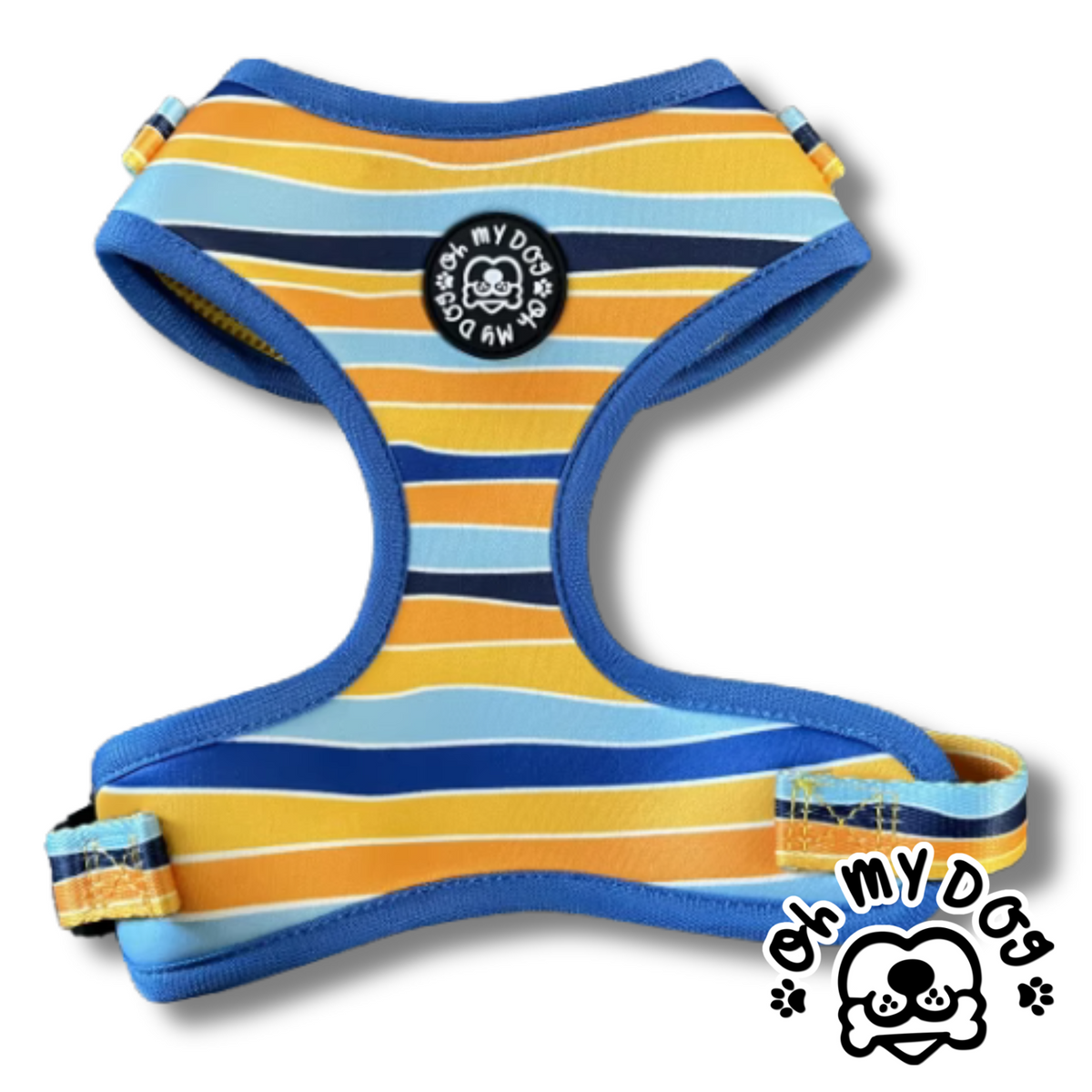 Stripes - Blue Adjustable Dog Harness