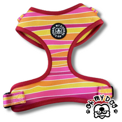 Stripes - Pink Adjustable Dog Harness