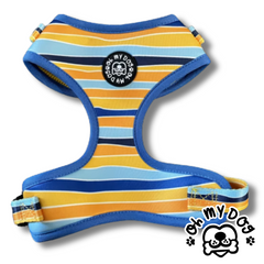 Stripes - Blue Adjustable Dog Harness