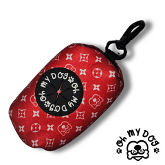 Chewy Vuiton - Red Poop Bag Holder